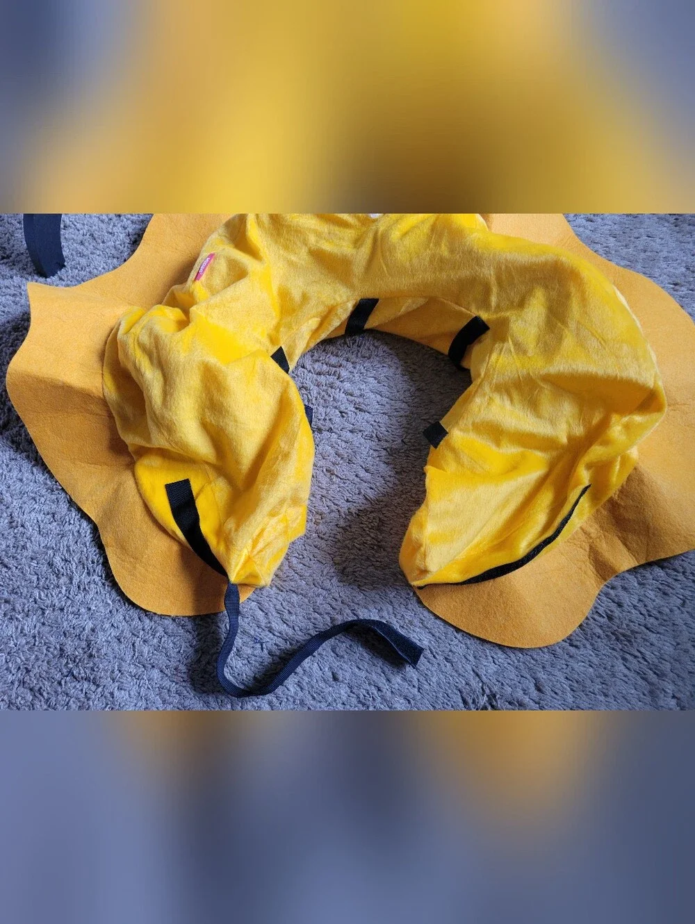 Midog Yellow Lion Mane Inflatable Cone For Recovery XL